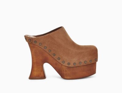 UGG Eckhaus Latta Boogie Platform High Heels for Womens - Chestnut/Brown India